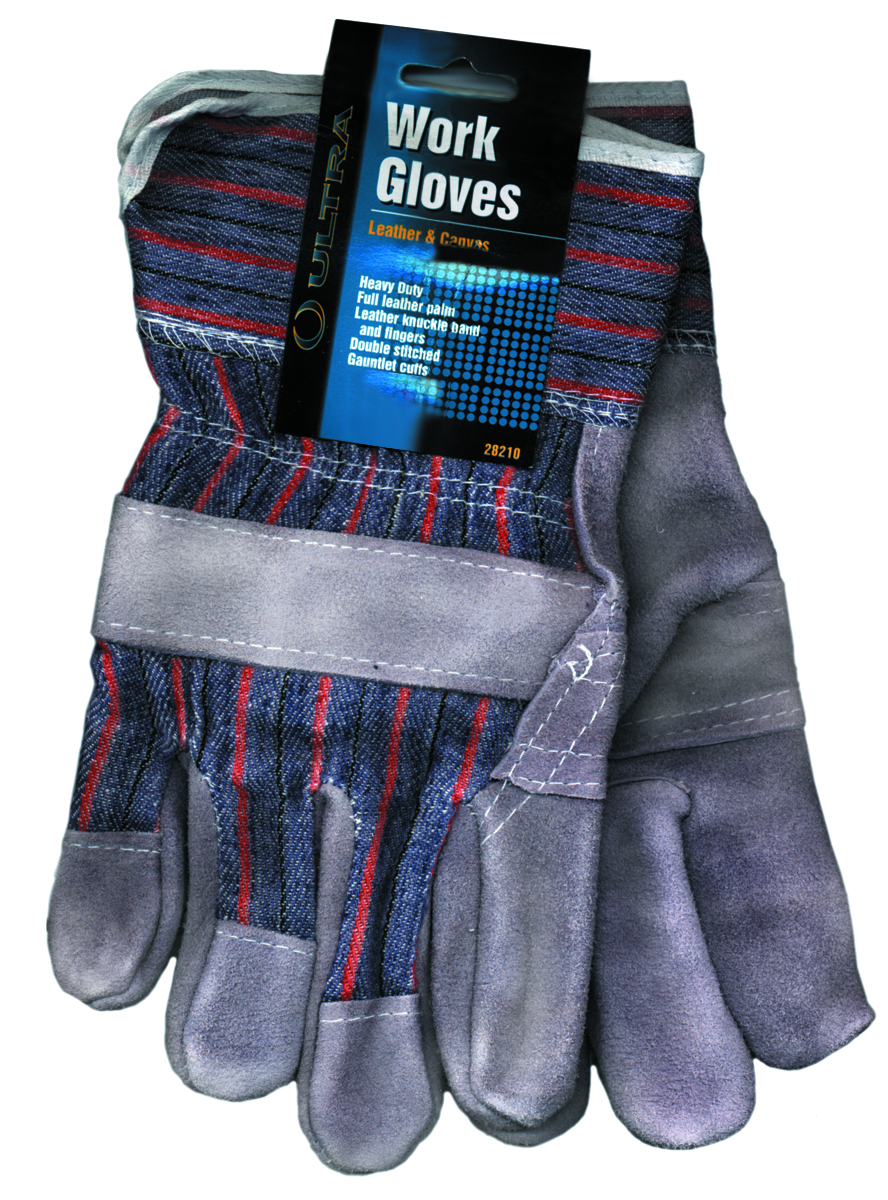 WORK GLOVES - LEATHER PALM